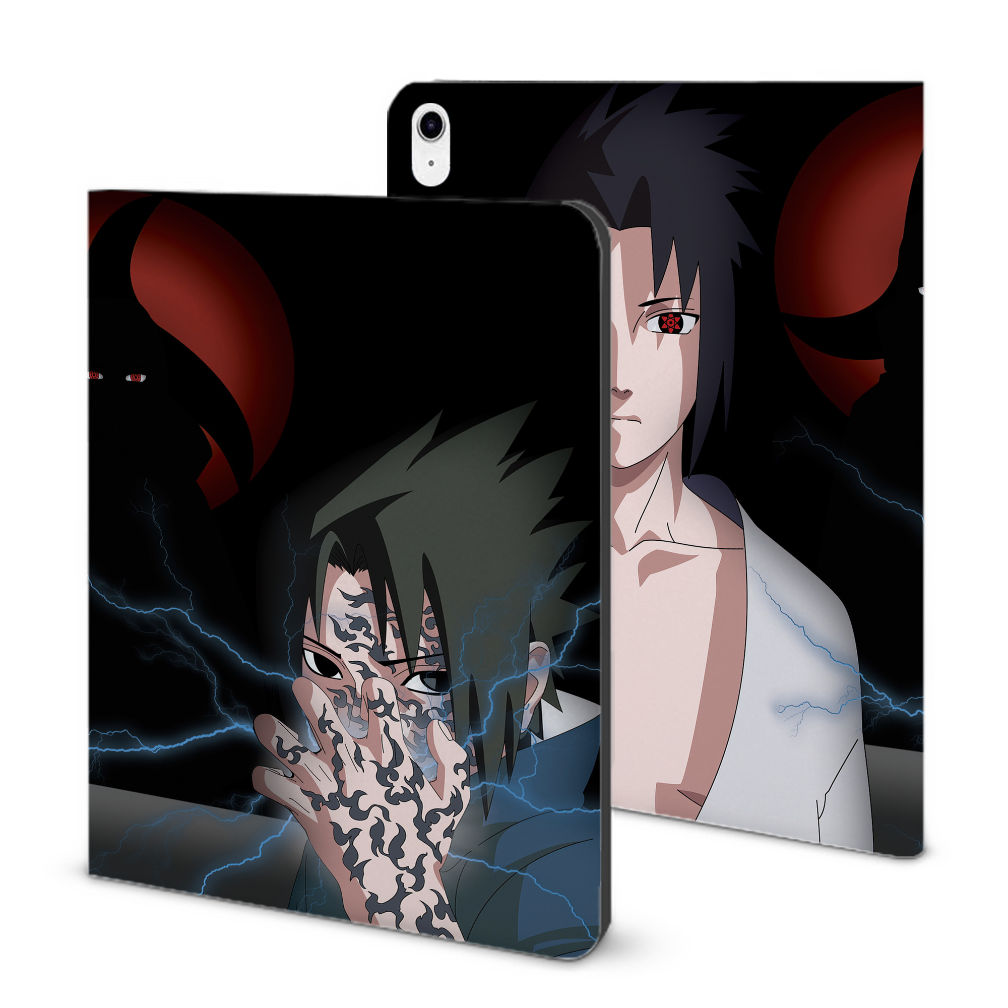 （画像用） NARUTO -ナルト- NARUTO -ナルト- 疾風伝 IPad ケース ブック型 PUレザー TPU 耐衝撃 軽量 薄型 ペン収納なし 全面保護 IPad 各モデル対応